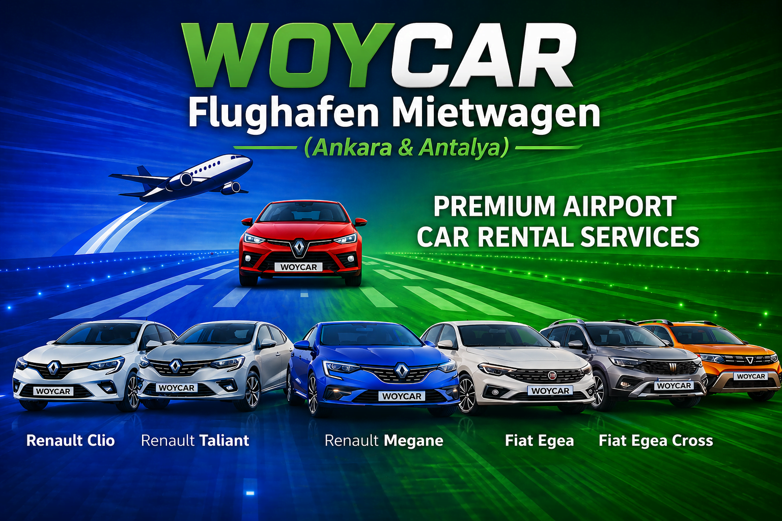 WOYCAR – Flughafen Mietwagen (Ankara & Antalya)